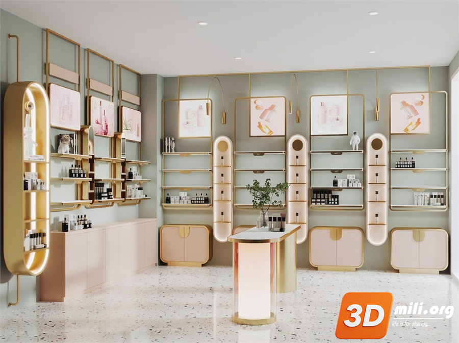 Cosmetic Store Skp Files 
